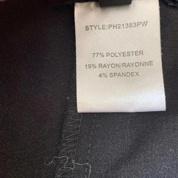 Conrad C black, medium weight, washable, high rise, wide leg, petite dress pants - Picture 6 of 8